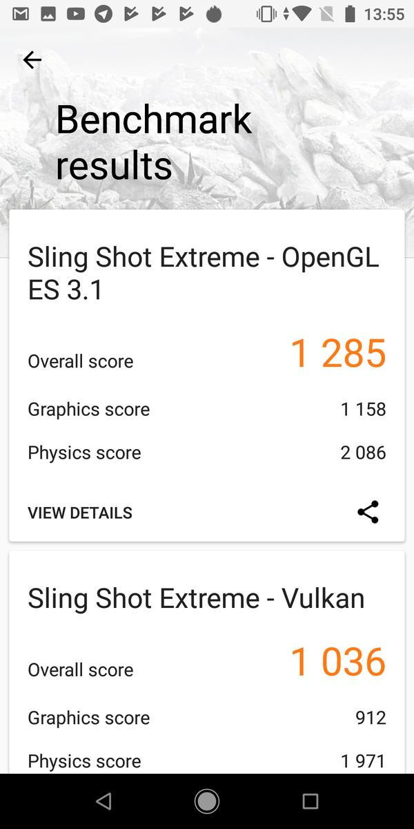 3D Mark 1 - Rendimiento Xiaomi Mi A2