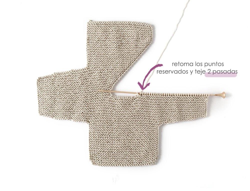 Cómo hacer una Chaqueta Kimono de punto de bebé - Patrón y Tutorial -