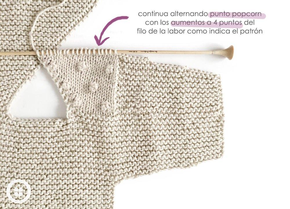 Cómo hacer una Chaqueta Kimono de punto de bebé - Patrón y Tutorial -