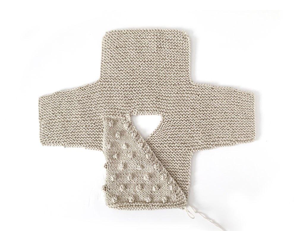 Cómo hacer una Chaqueta Kimono de punto de bebé - Patrón y Tutorial -