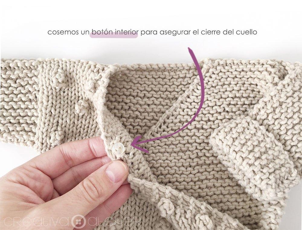 Cómo hacer una Chaqueta Kimono de punto de bebé - Patrón y Tutorial -