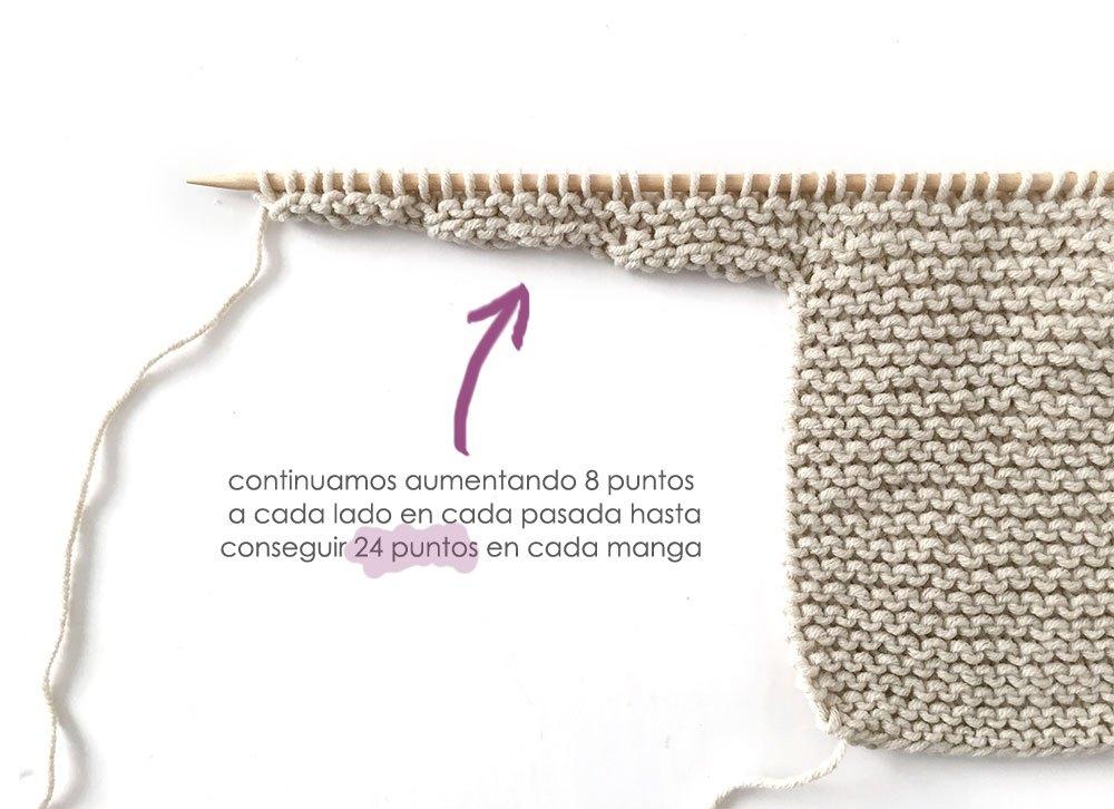 Cómo hacer una Chaqueta Kimono de punto de bebé - Patrón y Tutorial -