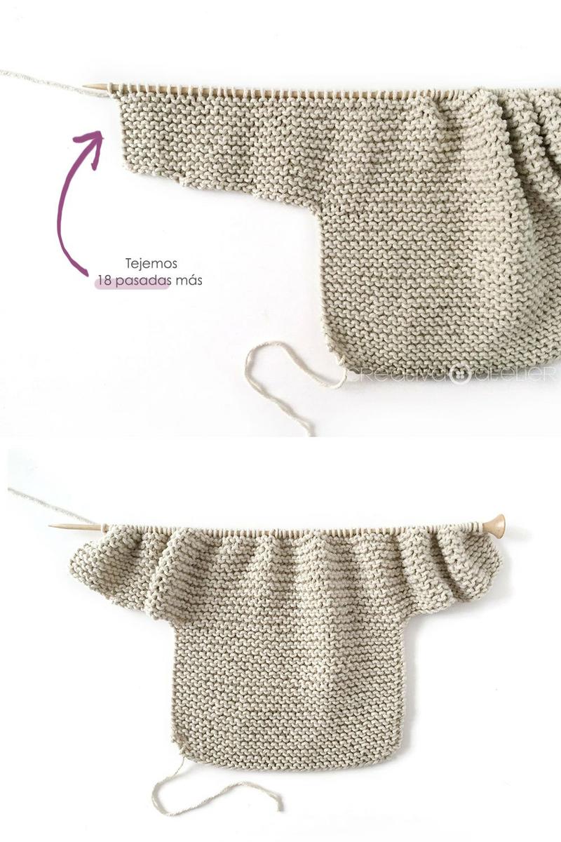 Cómo hacer una Chaqueta Kimono de punto de bebé - Patrón y Tutorial -