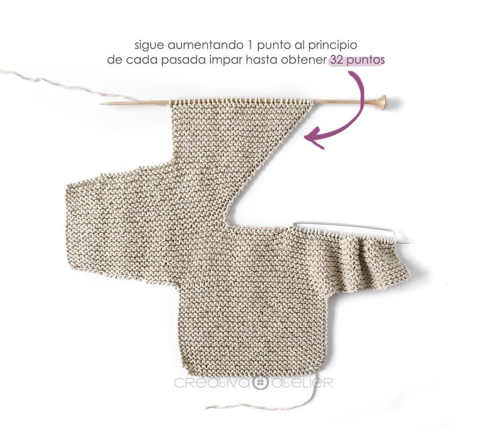 Cómo hacer una Chaqueta Kimono de punto de bebé - Patrón y Tutorial -