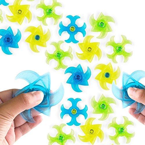 Mini Finger Gyro Fidget Spiral Twister Toys Party Pack (24 Pieces) by Super Z Outlet