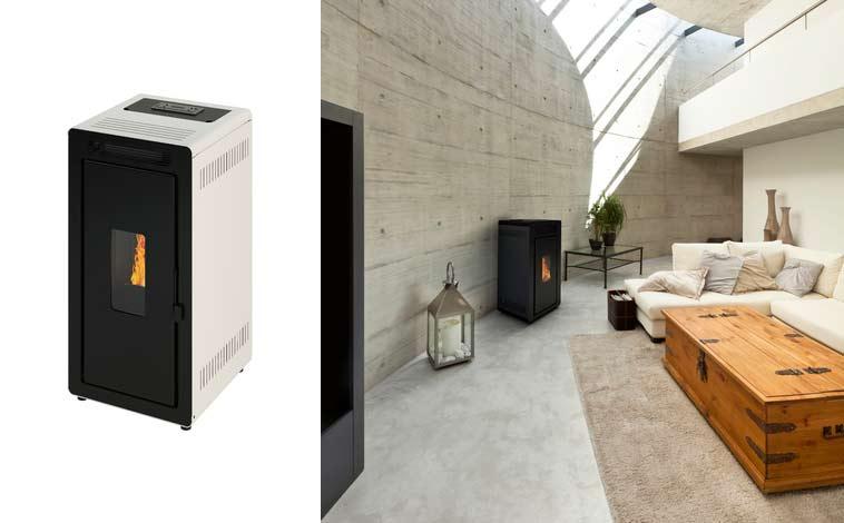 la mejor estufa de pellets del mercado: moderna y digital