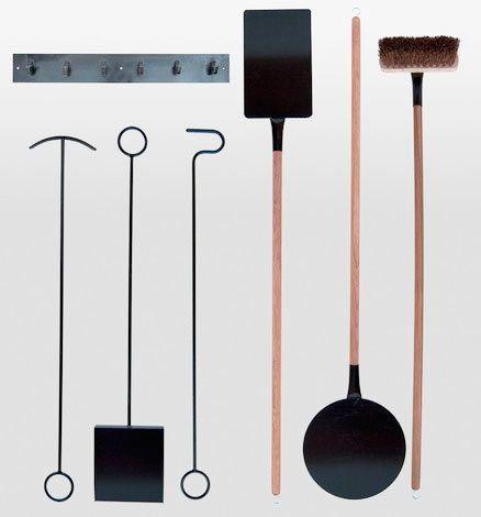 herramientas para manipular y echar pellets a la estufa