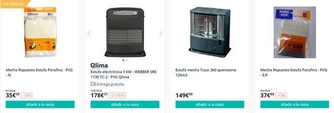 tienda online especializada en estufas de parafina