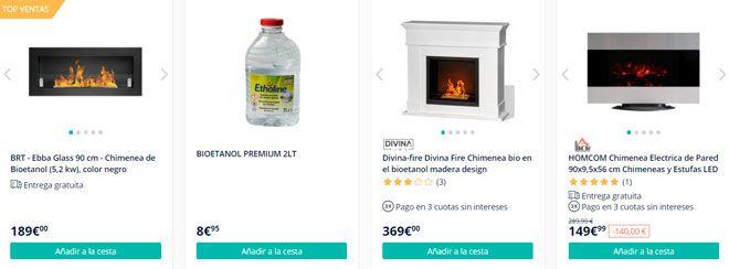 tienda online especializada en estufas de bioetanol