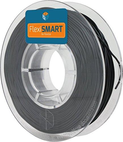 FlexiSMART Negro 250 g. Filamento Flexible TPU 1.75mm para Impresora 3D - Flexible Filament for 3D Printing - TPE Filament, TPU Filament, Elastic Filament