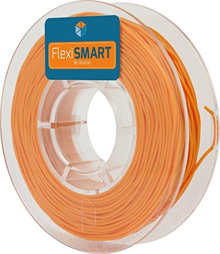 FlexiSMART Naranja 250 g. Filamento Flexible TPU 1.75mm para Impresora 3D - Flexible Filament for 3D Printing - TPE Filament, TPU Filament, Elastic Filament