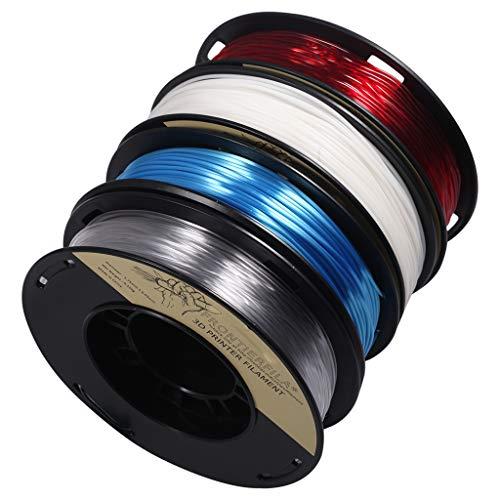 4x250g 1.75mm nylon/PETG/flex/seda - Filamento para impresora 3D - FrontierFila
