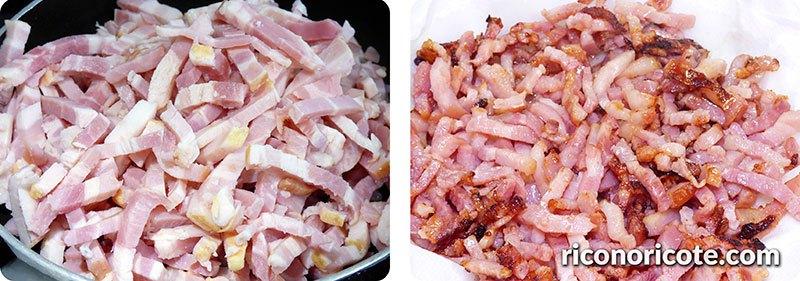 Tagliatelle con salsa Boscaiola