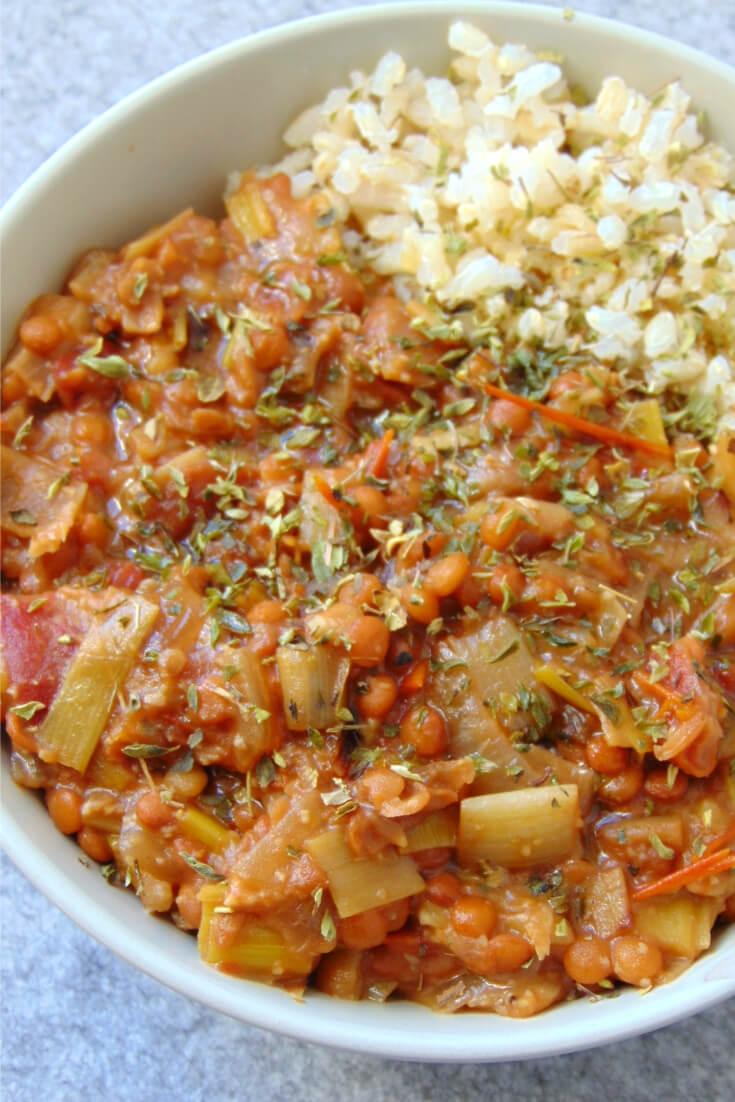 lentejas con leche de coco y tomates secos receta vegana