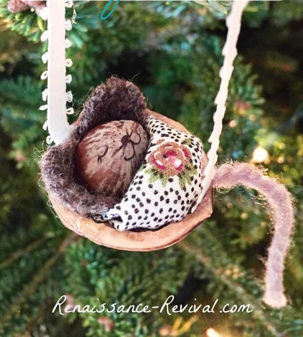 Manualidades de Navidad - Adornos para el arbol de ratoncitos dormidos