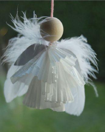 Manualidades de Navidad - angeles de Navidad DIY