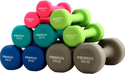 Regalos originales para tu mejor amiga mancuernas para ejercicio