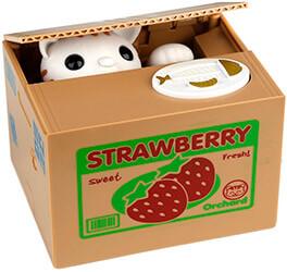 regalos originales para una amiga Hucha electrónica con gatito