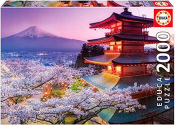 Puzzle con imagen del Monte Fuji