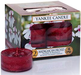 Velas aromáticas redondas de color rojo