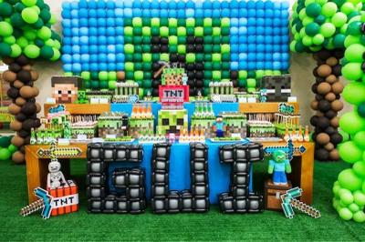 Ideas Cumpleaños Minecraft - Como decorar y hacer adornos para tu fiesta
