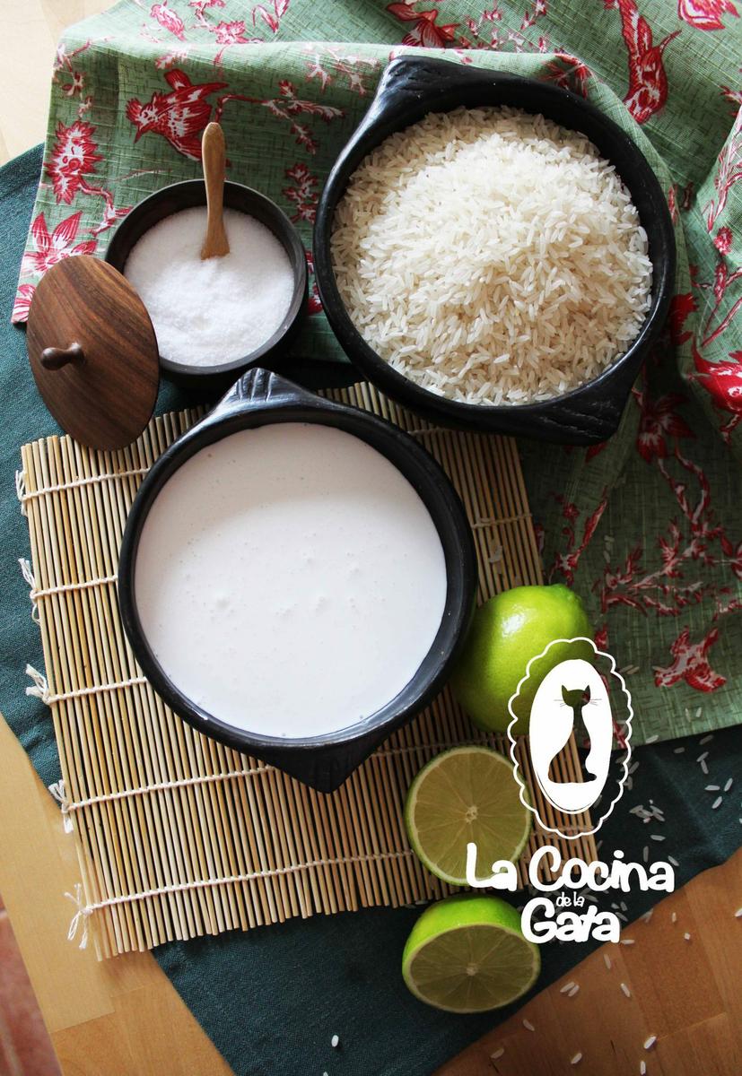 Ingredientes para el arroz con Coco