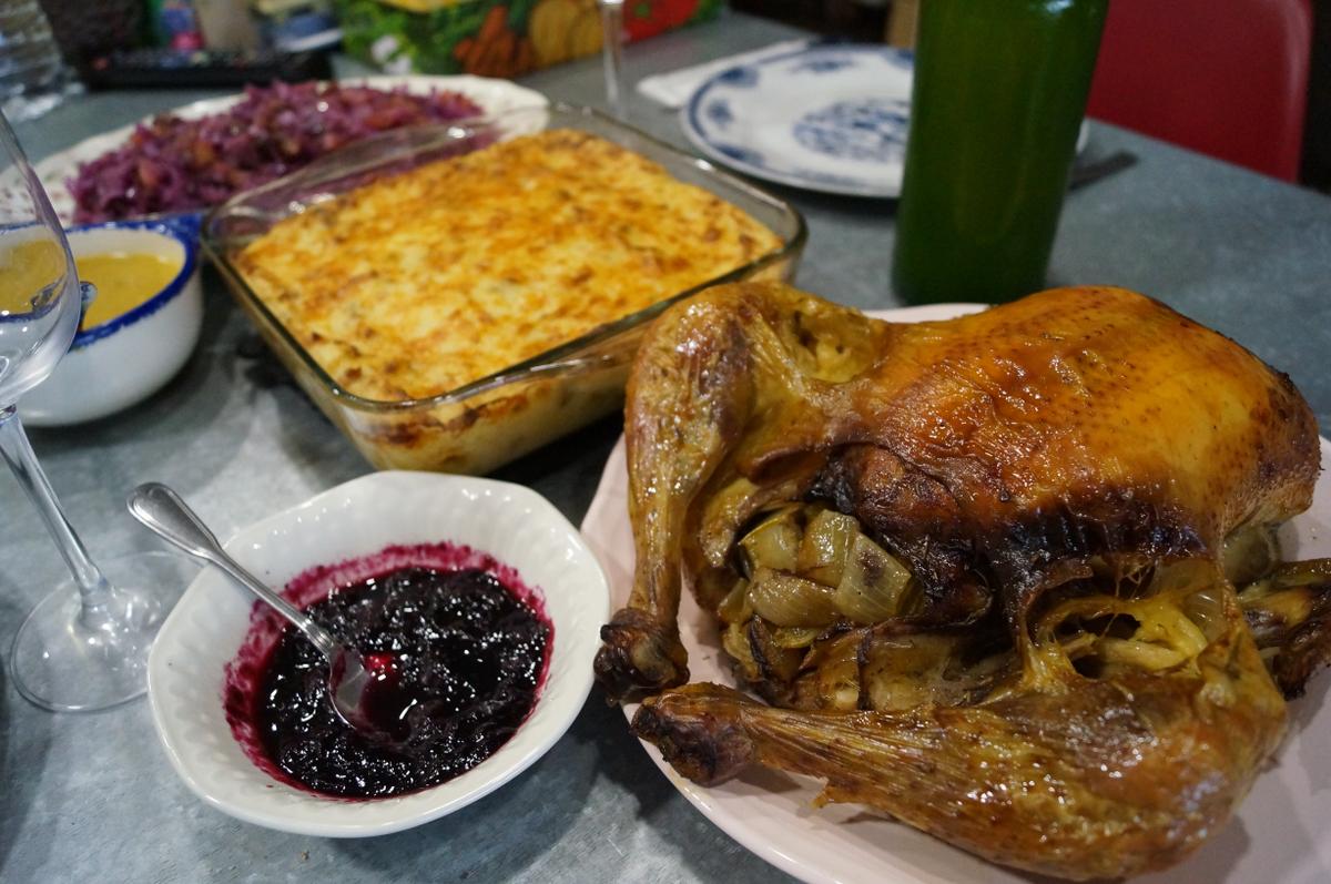 Menu de accion de gracias