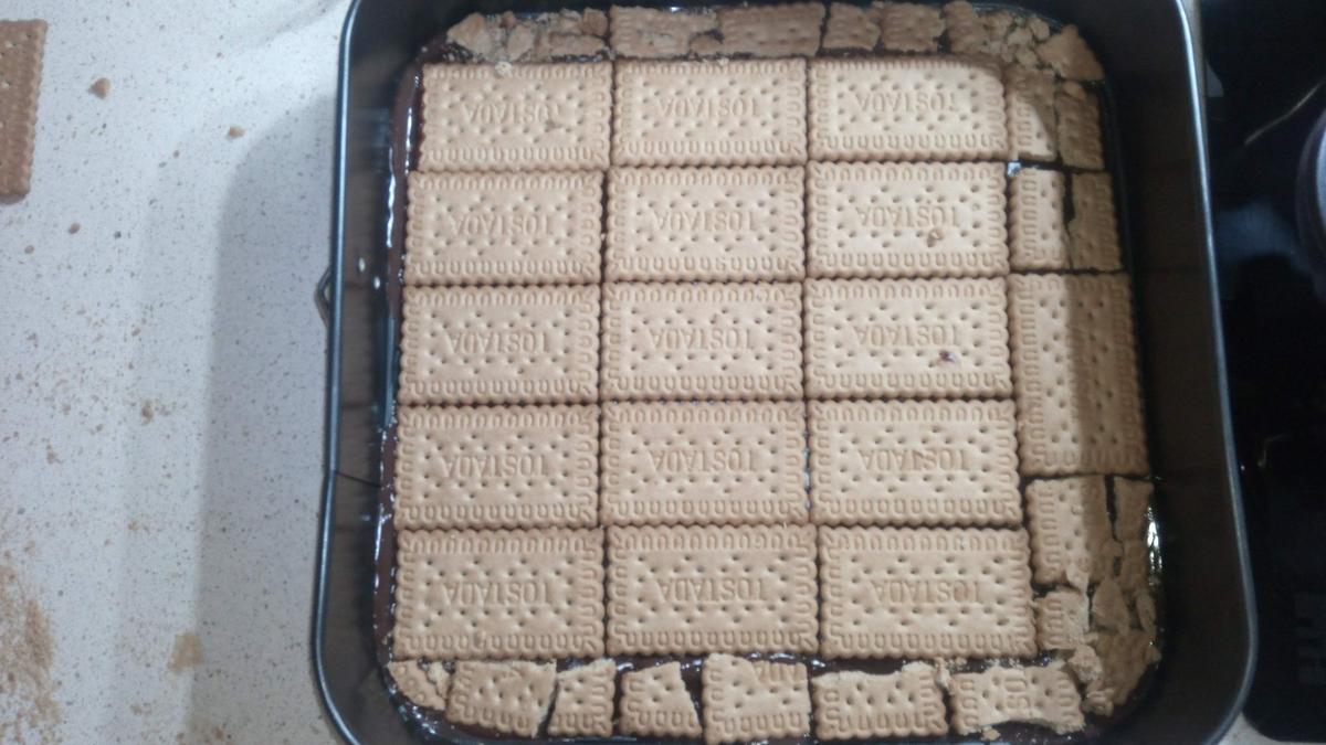 Base para la tarta de galletas y chocolate