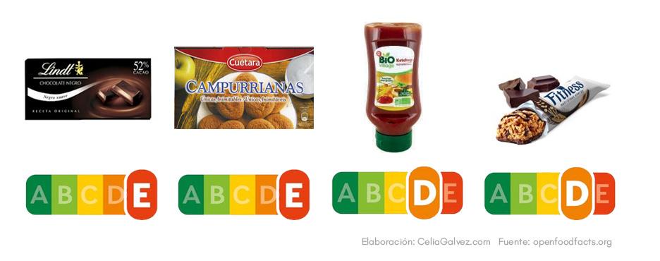 Alimentos D y E - nutriscore