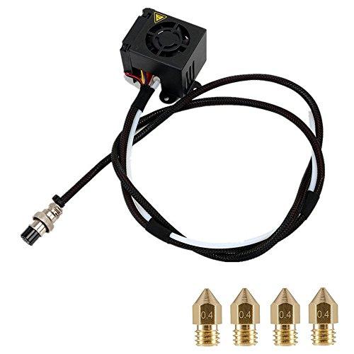 Gwisdom Impresoras 3D Extrusora CR-10S Reemplazo original, Ensamble completo Kits de extremo caliente extrusoras MK8, Impresoras 3D Piezas / Accesorios para la impresora 3D de la serie CR-10