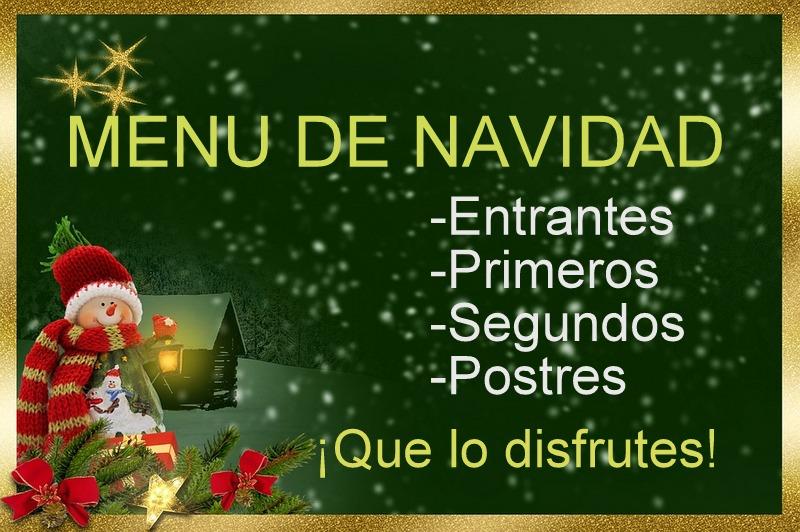 Menu de navidad ¡Muy completo!