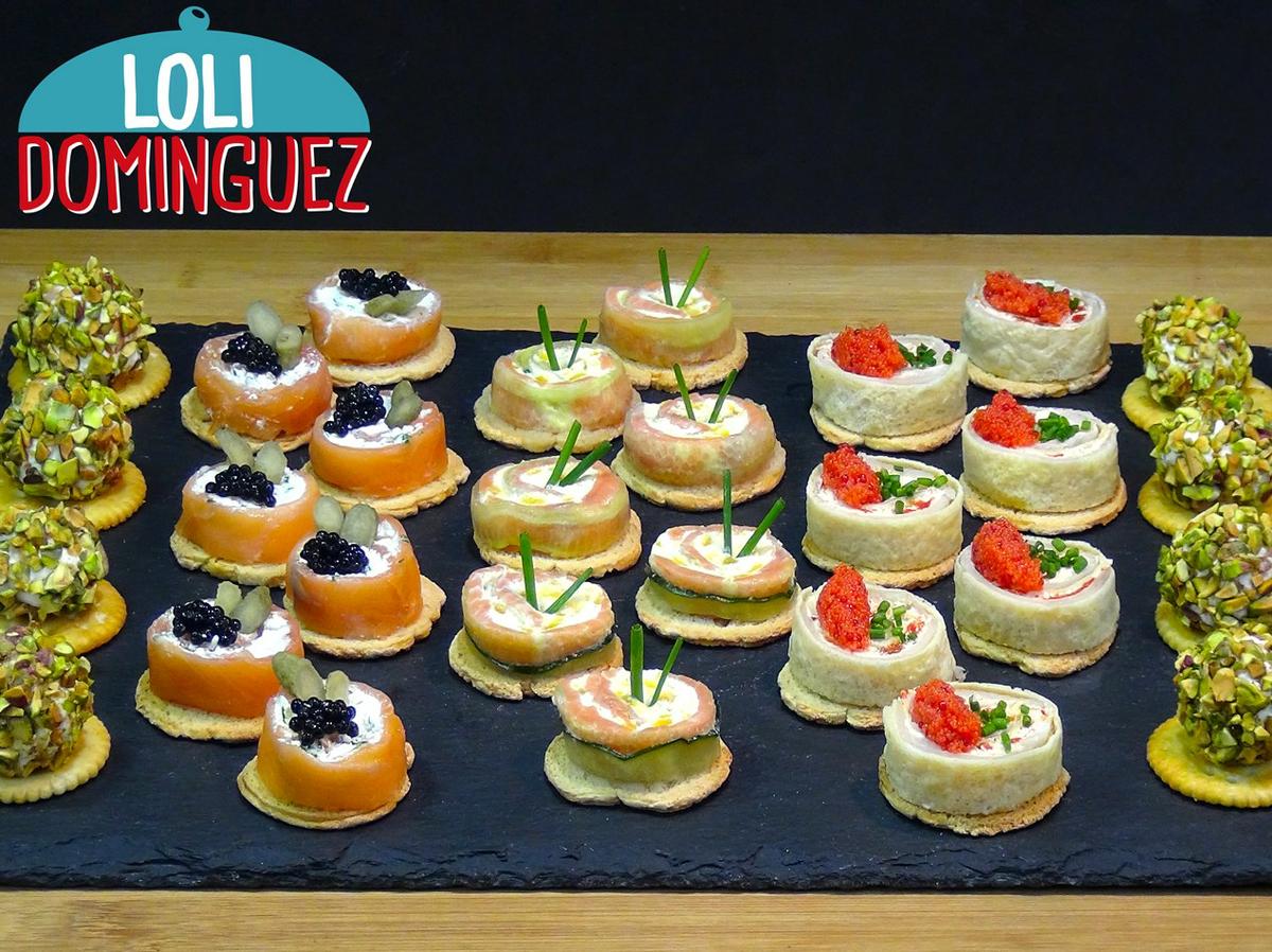 Canapés o aperitivos de ahumados. ESPECIAL NAVIDAD. Fáciles y deliciosos.