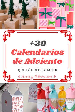 calendarios de adviento caseros para hacer con niños en navidad