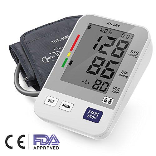 Hylogy Tensiómetro de Brazo Memoria (2 * 90) Certifica FDA CE (Blanco)
