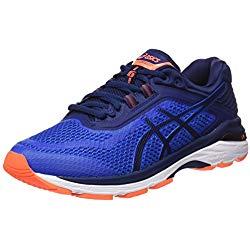 Asics GT-2000 6, Zapatillas de Entrenamiento para Hombre, Azul (Imperial/Indigo Blue/Rose Shocking Orange 4549), 44.5 EU