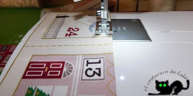 Cosemos el vuelto de la parte superior de cada bolsillo