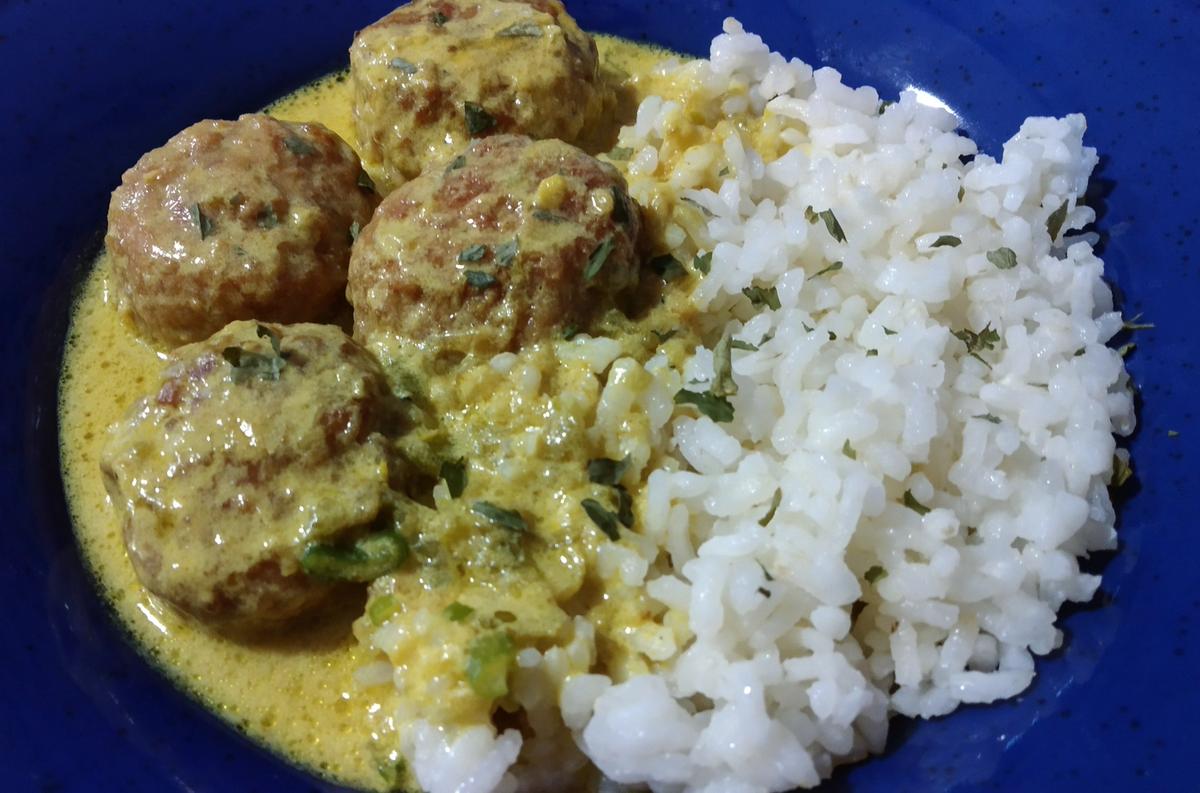 Receta de albondigas al curry