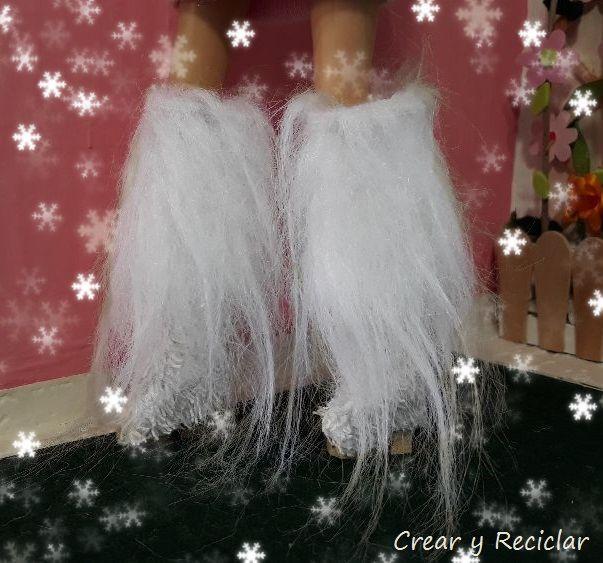 Conjunto ropa de invierno: Botas, chaqueta y funda para portátil o laptop DIY con reciclaje