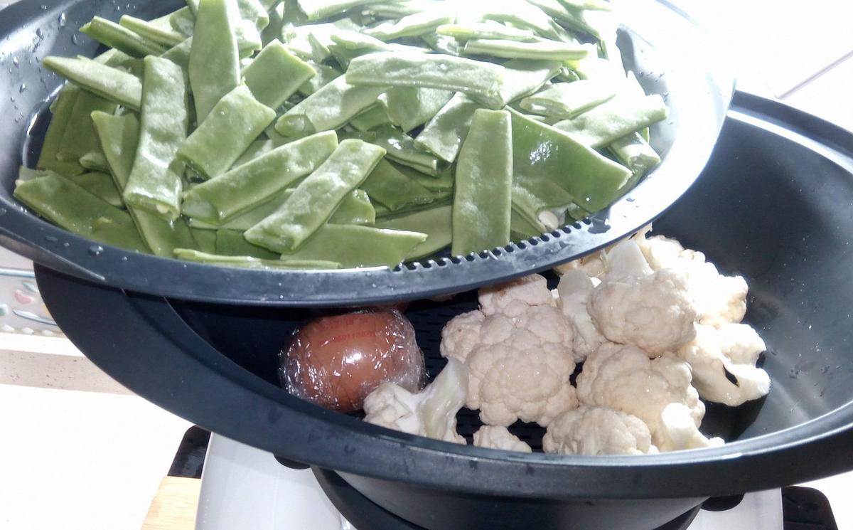 Aprovechar el varoma para cocer.