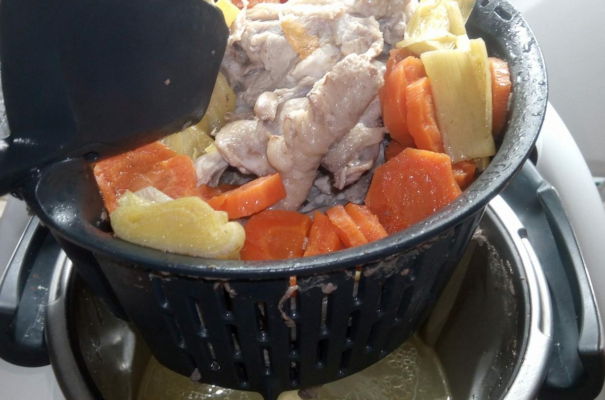 Cestillo con todos los ingredientes.