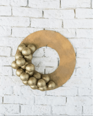 corona navidad diy