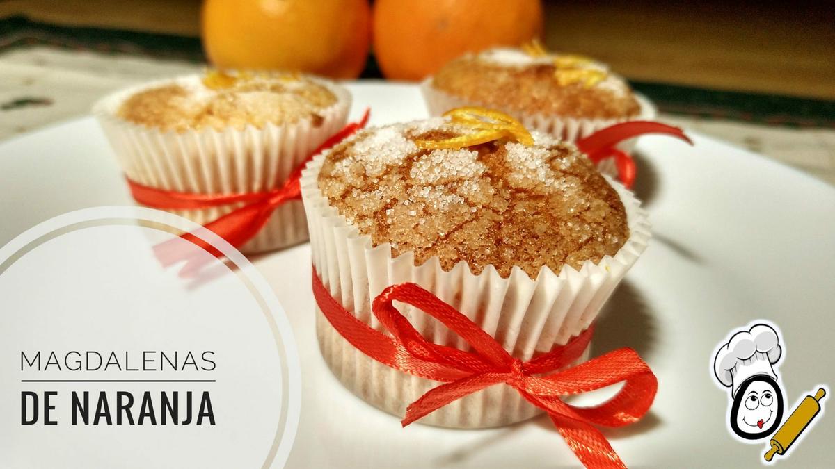 Magdalenas de naranja en Thermomix tm5.