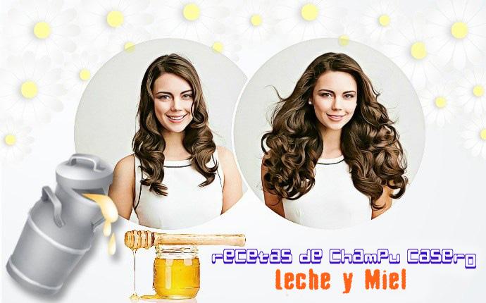 recetas caseras de champú - leche y miel