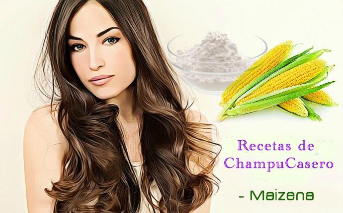 recetas caseras de champú - maicena
