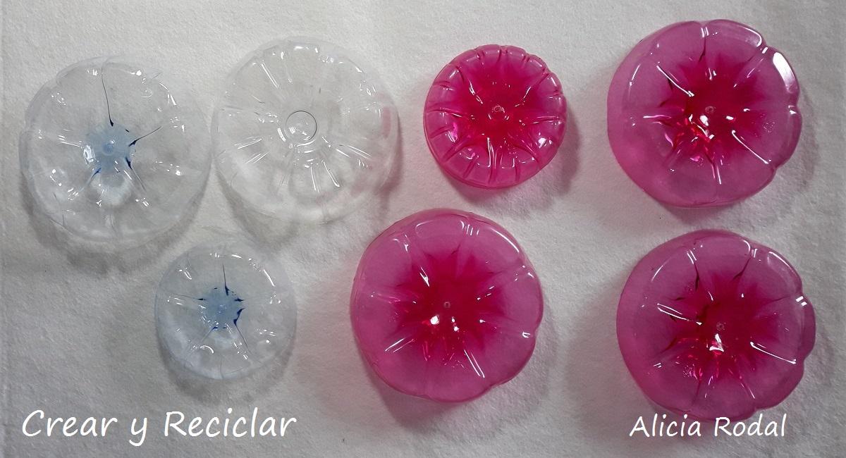 Figuras decorativas para el arbolito de Navidad con botellas de plástico