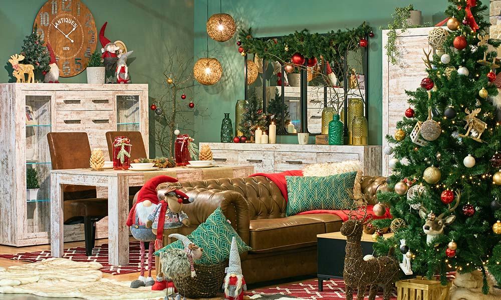 Decoración de Navidad Classic en rojo Conforama