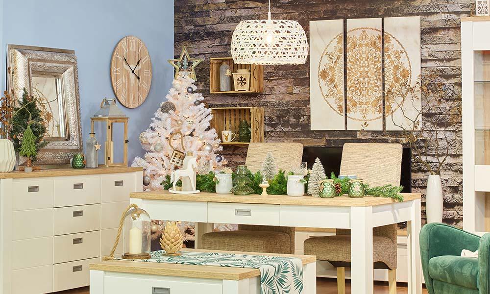 Decoración de navidad White Forest o estilo nórdico Conforama