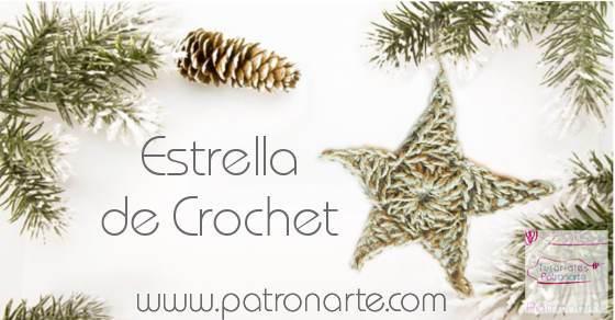 Estrella de Crochet para Navidad