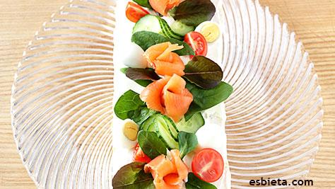 pastel de salmon frio