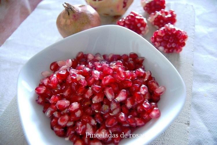 Granadas maceradas con yogur!